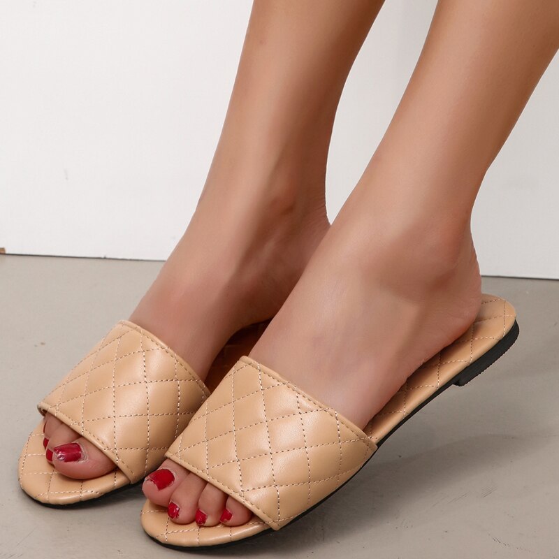 DELLA MAXIE Sexiga fyrkantiga platta sandaler