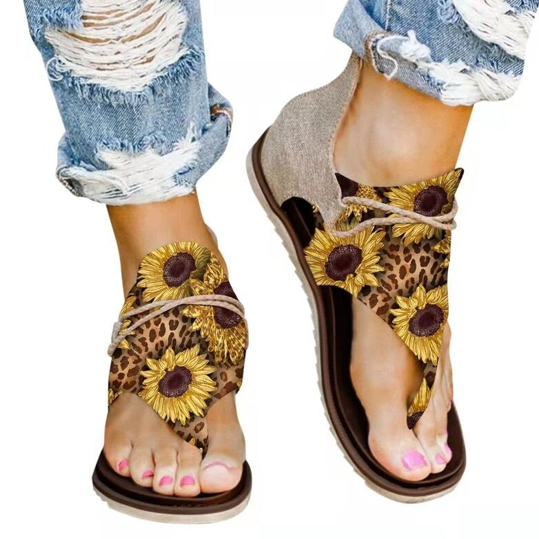 DELLA MAXIE leopardmönstrad sandal