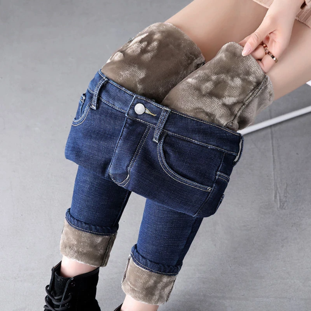 Fleece Jeans™ - Dessa byxor håller dig varm!